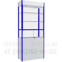 Витрина застекленная с 3-я полками