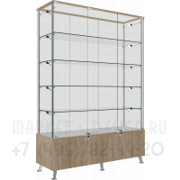 Витрина торговая застекленная на тумбе накопителе